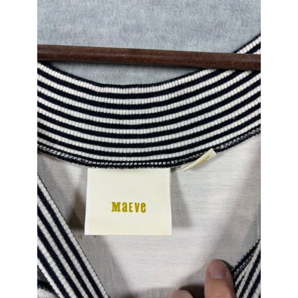 Maeve‎ Anthropologie XS Striped Dress Black & White - Picture 3 of 5